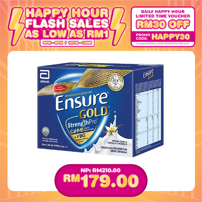 (HAPPY HOUR) ENSURE GOLD VANILLA (1.6KG) / YBG (1.48KG)